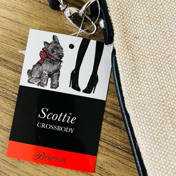 NWT Brighton Women's Scottie Crossbody Coated Canvas - Picture 4 of 8